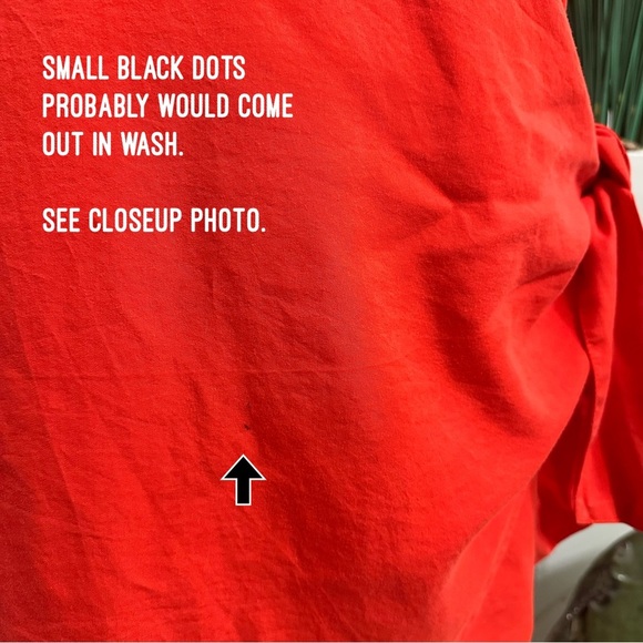 Anthropologie Amadi Miena Mini Red Wrap V-Neck Dress SZ X- Large Casual NWT READ - Picture 5 of 12